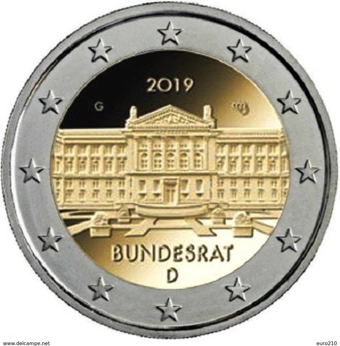 ALLEMAGNE - 2 Euro 2019 - Bundesrat - UNC!!! - Allemagne