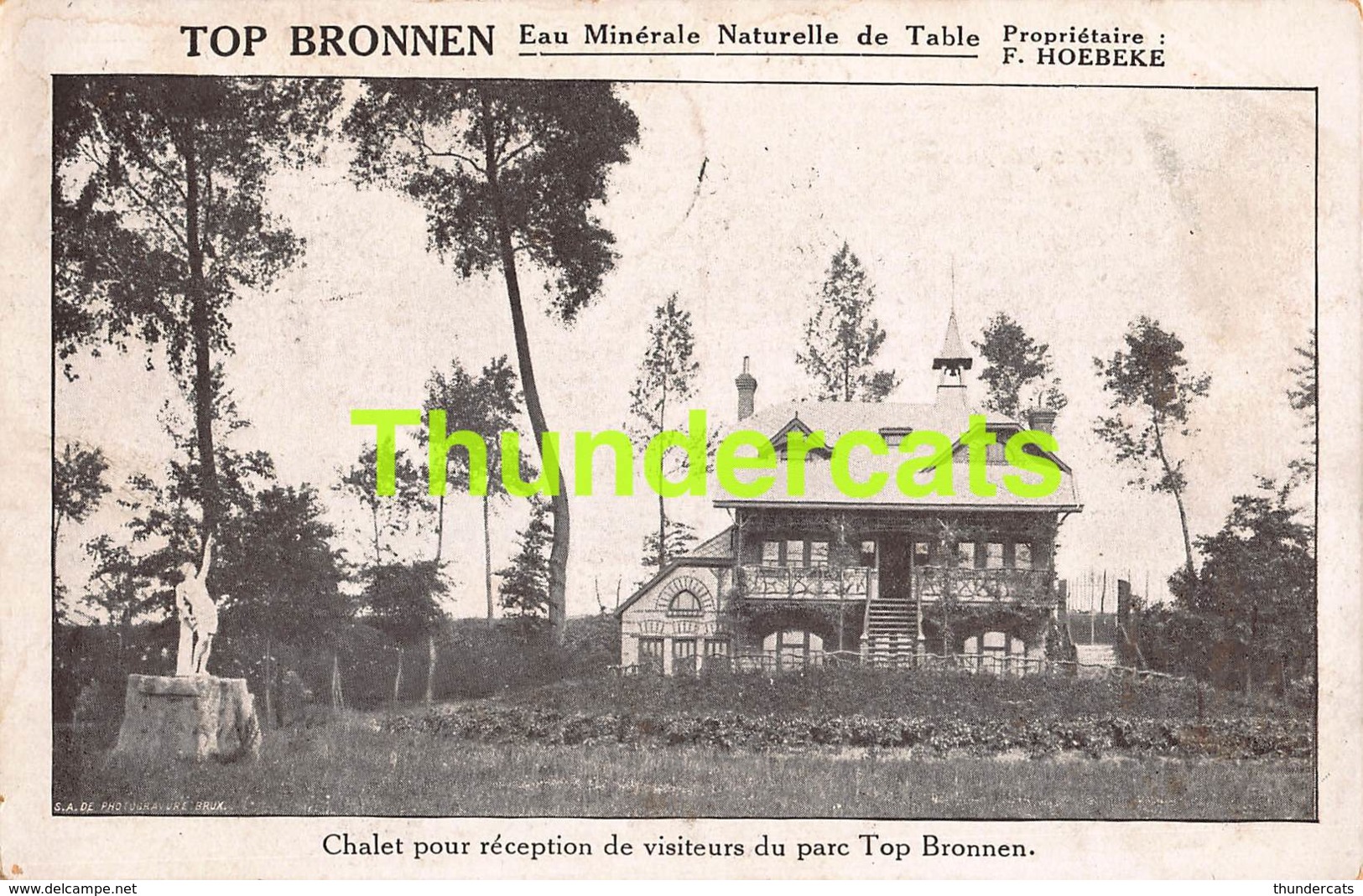 CPA NEDERBRAKEL TOP BRONNEN CHALET POUR RECEPTION DES VISITEURS DU PARC - Brakel