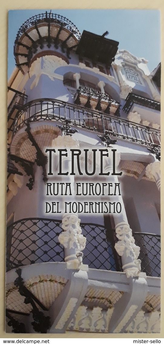 FOLLETO TURISTICO TERUEL RUTA EUROPEA DEL MODERNISMO - ESPAÑA. - Cuadernillos Turísticos