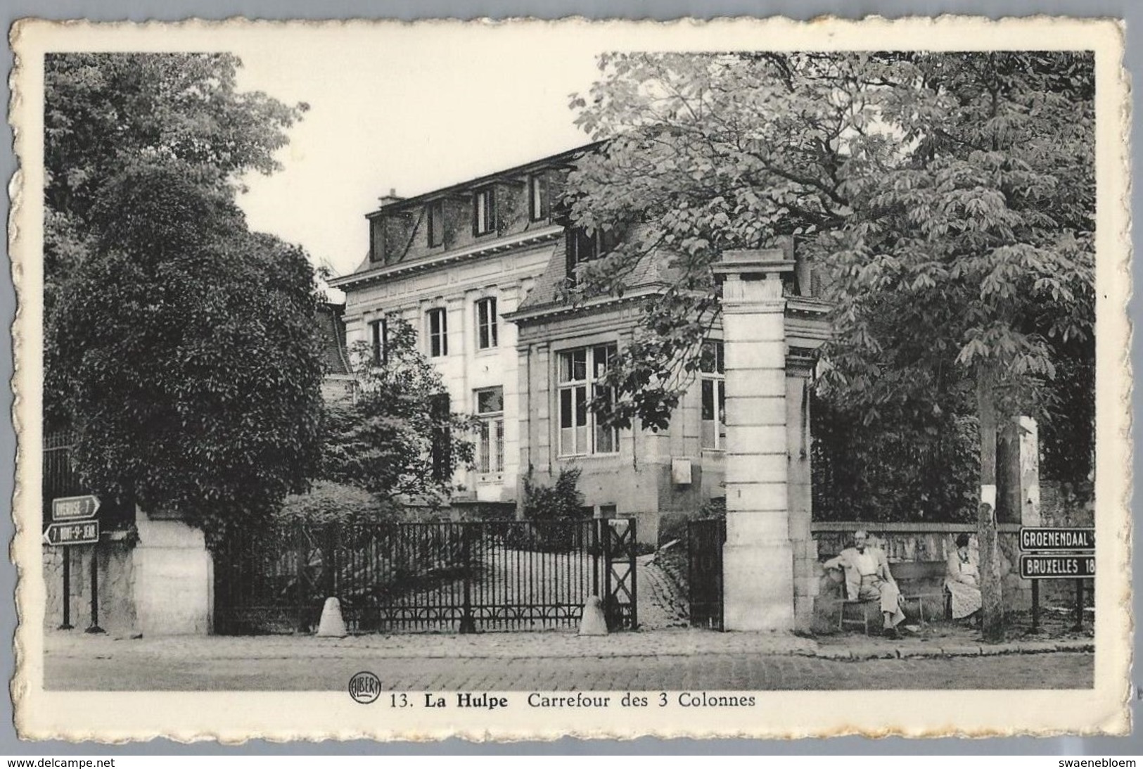 BE.- LA HULPE. Carrefour Des 3 Colonnes. 1956. - La Hulpe