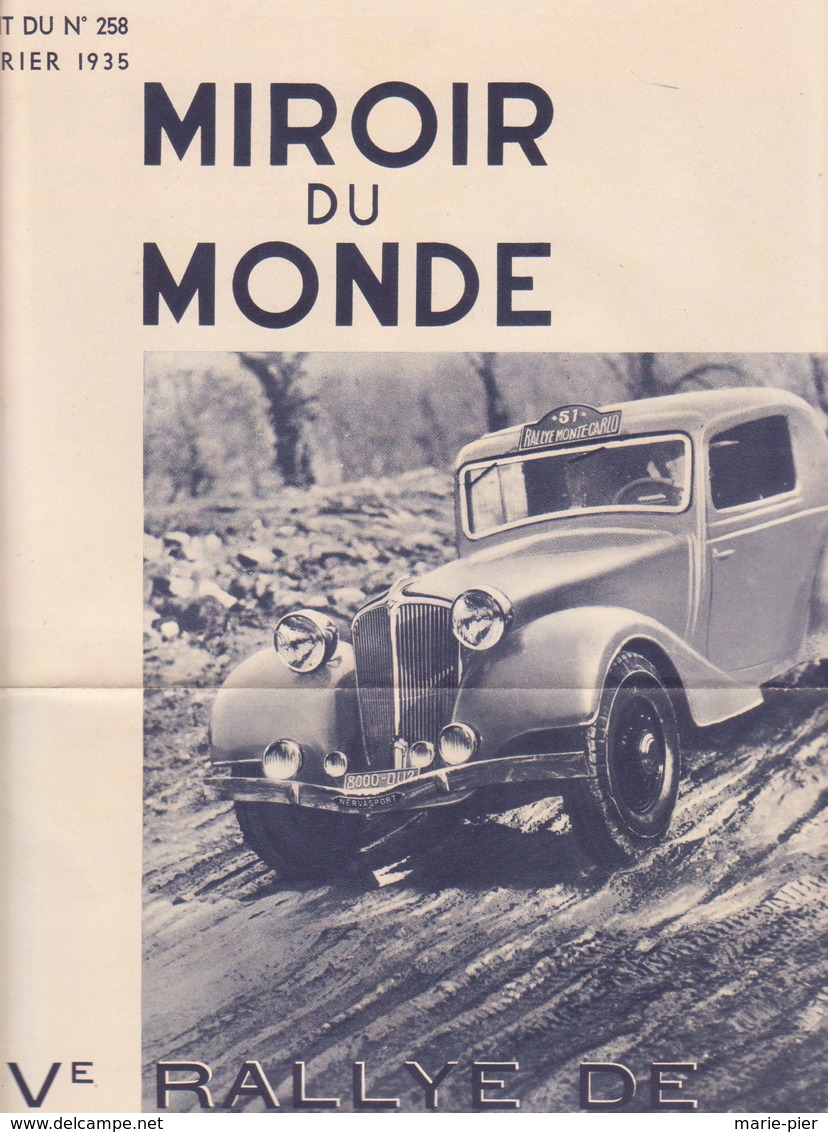 XIVème Rallye De Monte-carlo- Renault 1935 - Advertising