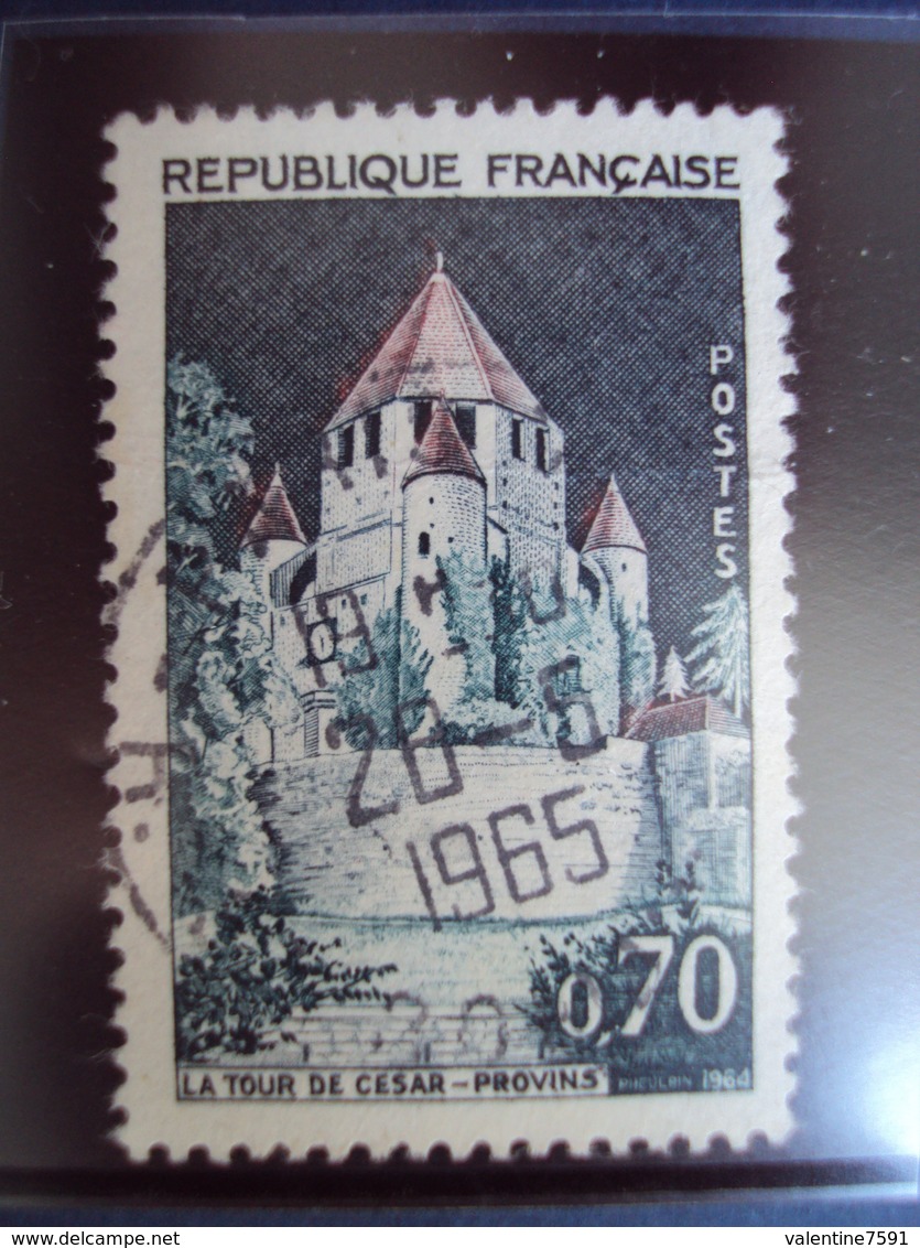 1960-69   Timbre Oblitéré N°   1392 A  "  Tour De Provins    "  0.80 - Usati