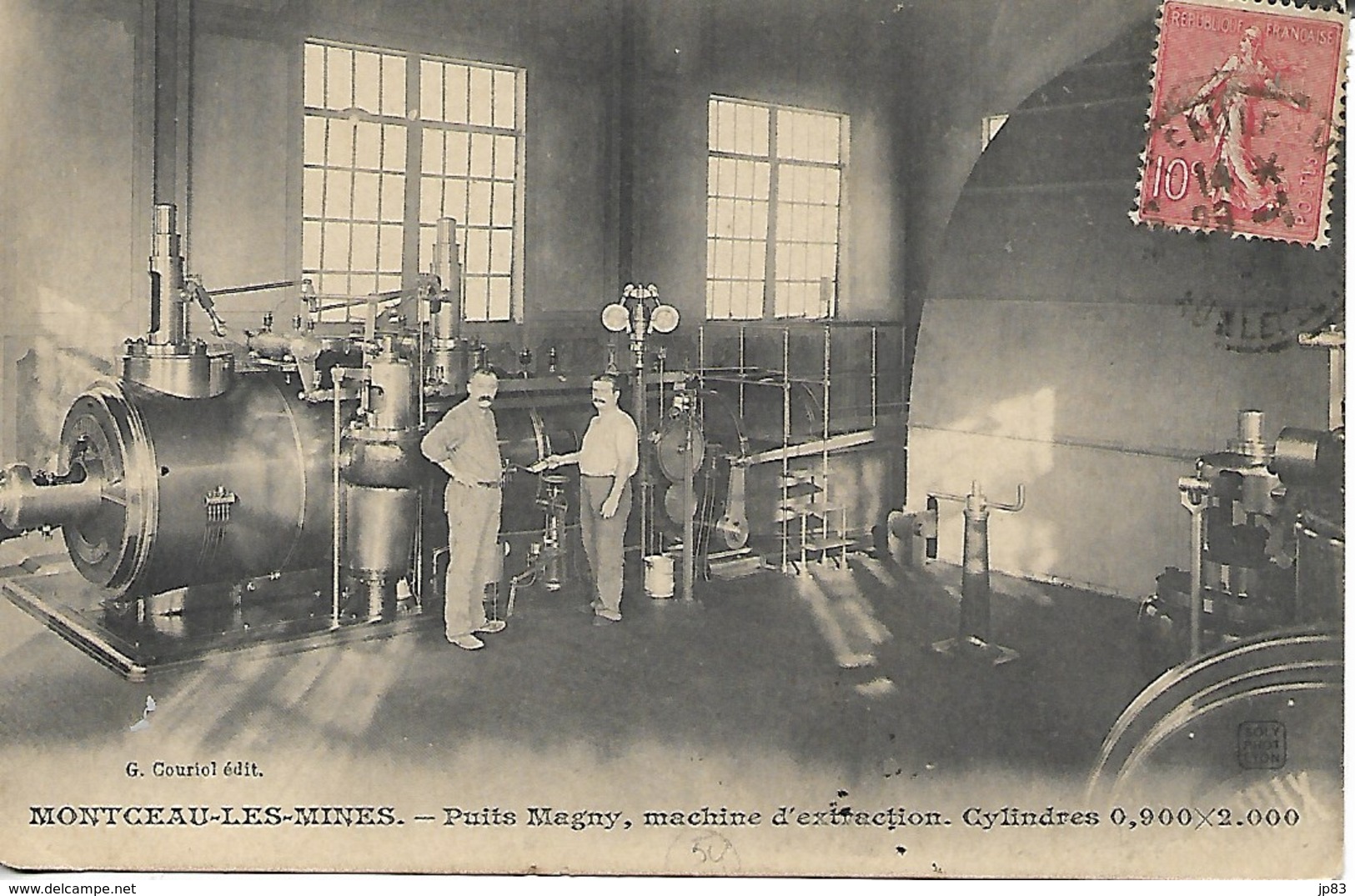 MONTCEAU LES MINES PUITS MAGNY Machine D'extraction - Montceau Les Mines