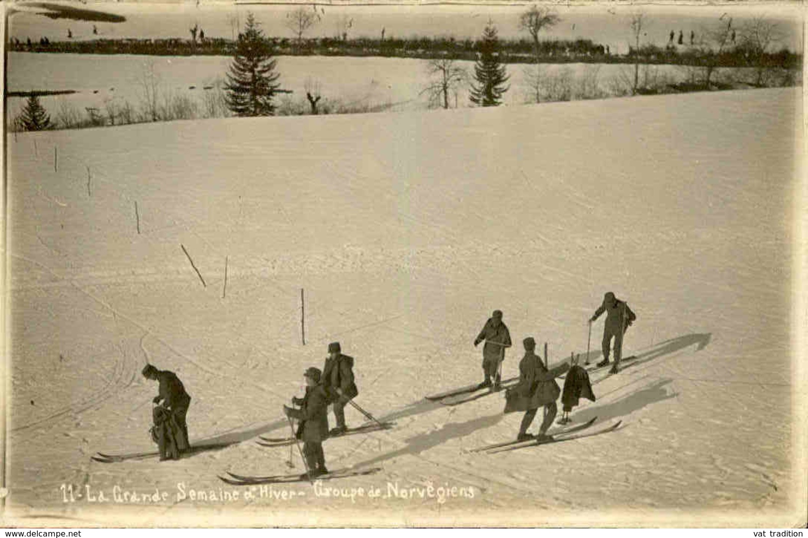 SPORTS - Carte Postale- Aux Sports D 'Hiver - Groupe De Norvégiens - L 29965 - Sports D'hiver