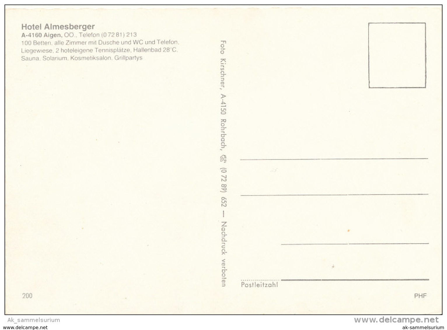 Aigen-Schlägl / Rohrbach / Aigen (D-A187) - Rohrbach