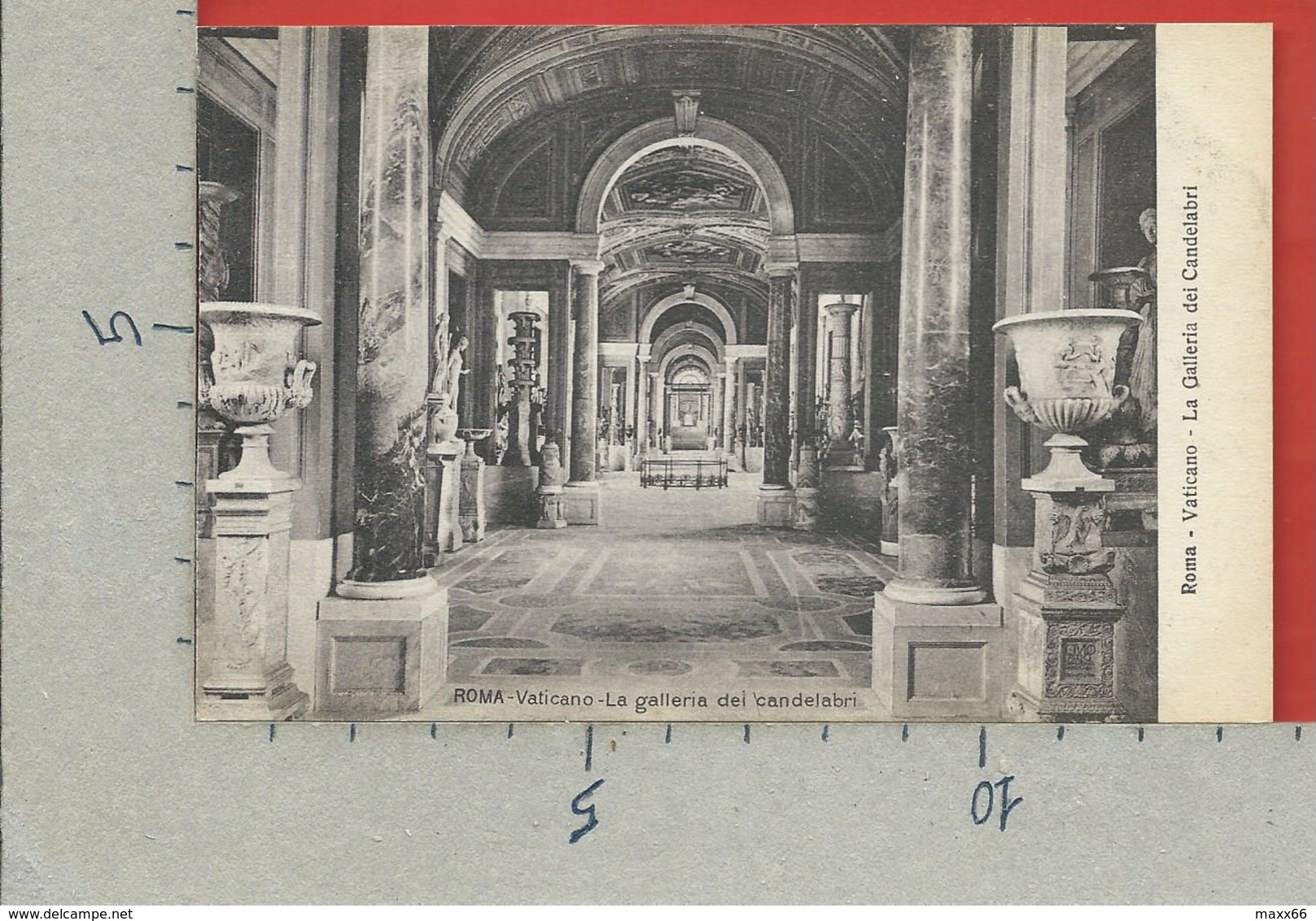 CARTOLINA NV ITALIA - ROMA - Vaticano - La Galleria Dei Candelabri - 9 X 14 - Autres Monuments, édifices