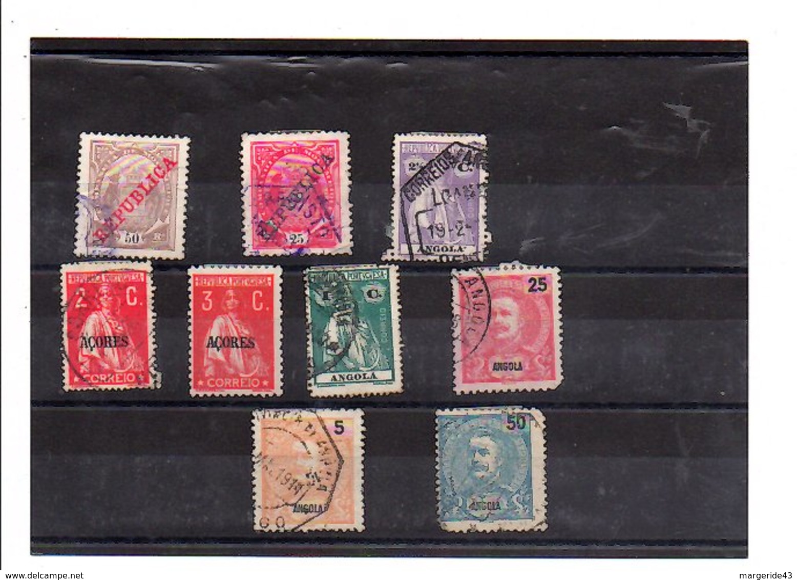 PORTUGAL COLONIES LOT DE TIMBRES OBLITERES