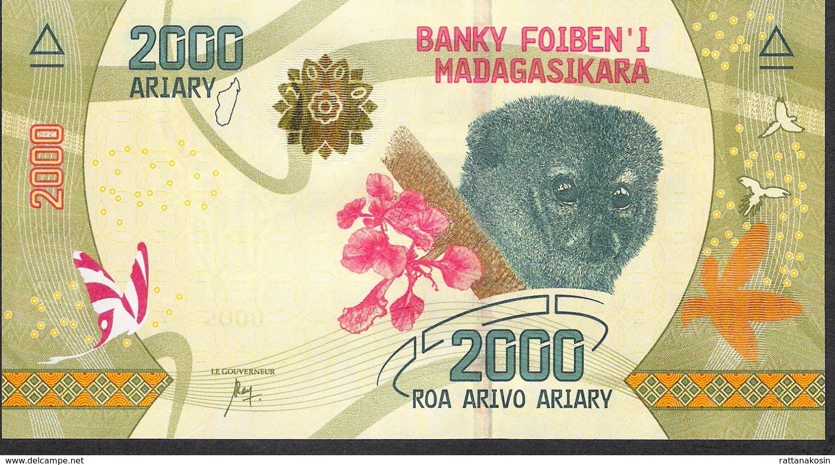 MADAGASCAR P101 2000 ARIARY ( 2017 ) Issued 17.07.2017 UNC. - Madagascar