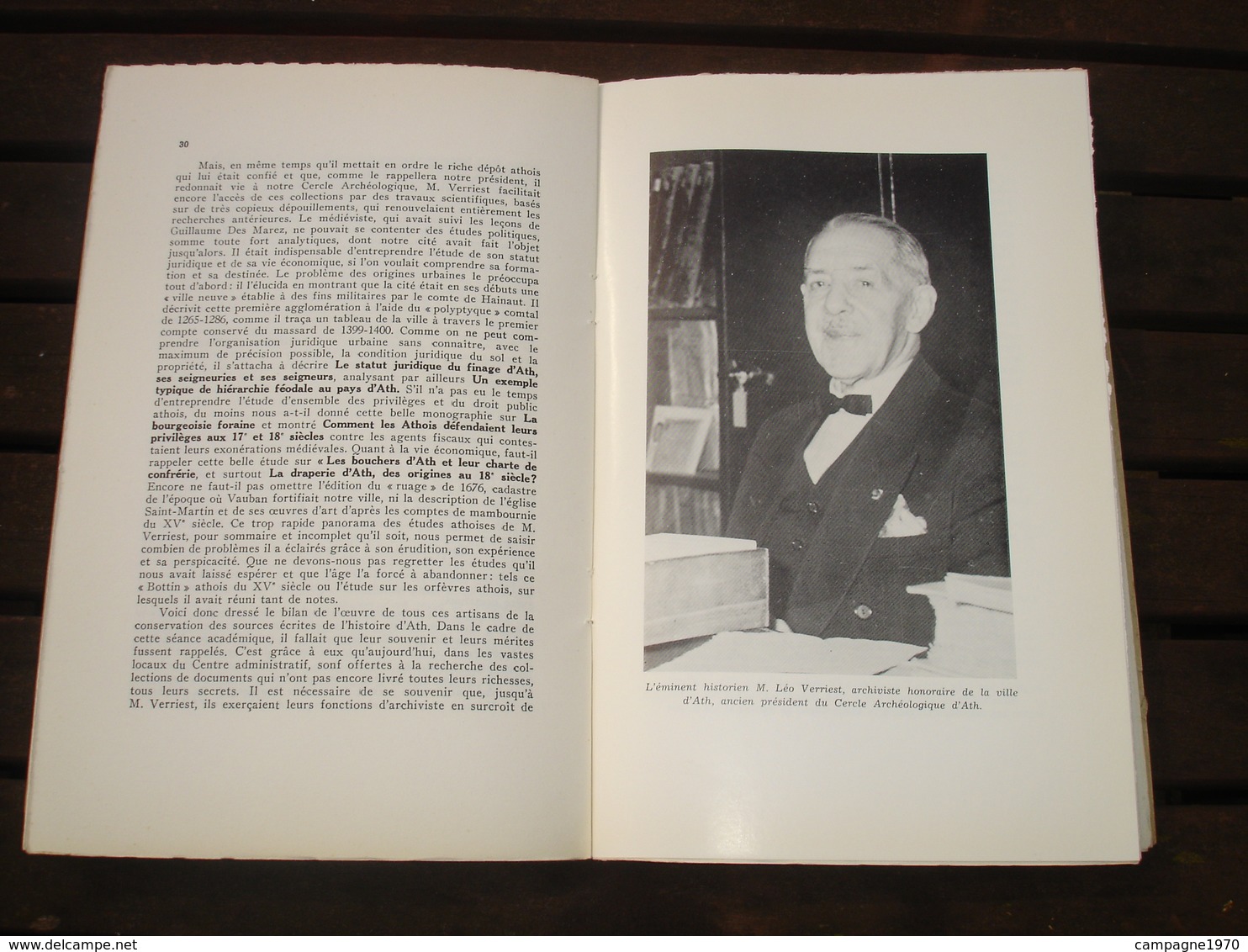 ATH - ANNALES DU CERCLE ARCHEOLOGIQUE DE ATH ET REGION - TOME XXXIX - 1956 1961 - Belgique