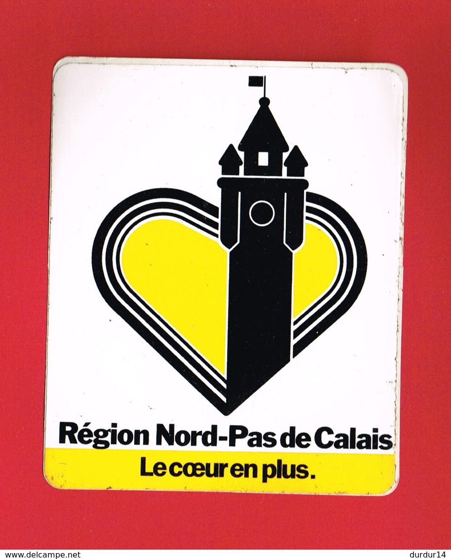 1 Autocollant RÉGION NORD PAS DE CALAIS LE COEUR EN PLUS - Pegatinas