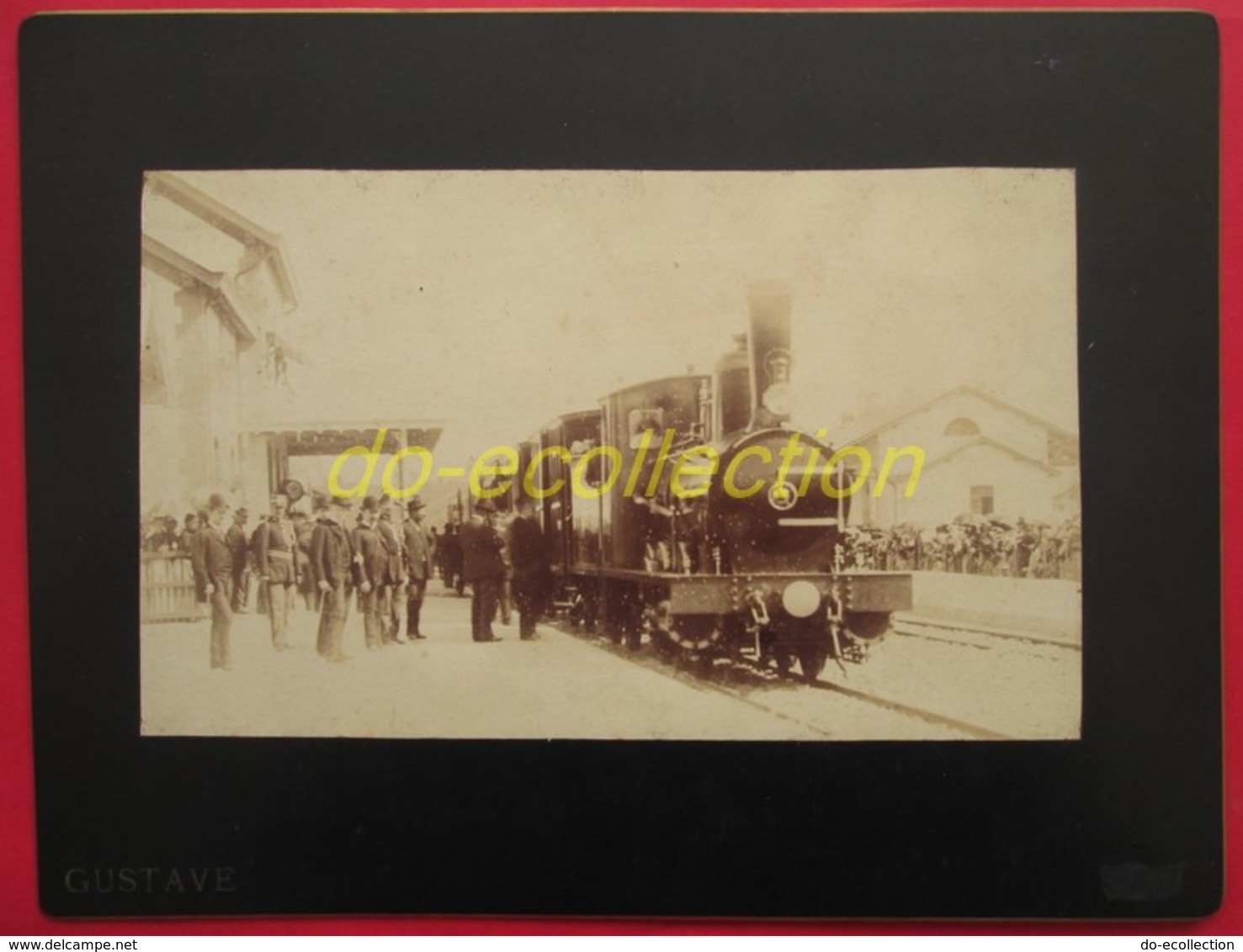 FRANCE Photographie Ancienne 1888 Gare DRAGUIGNAN Inauguration Ligne Chemin De Fer évènement Train Des Pignes Photo VAR - Anciennes (Av. 1900)