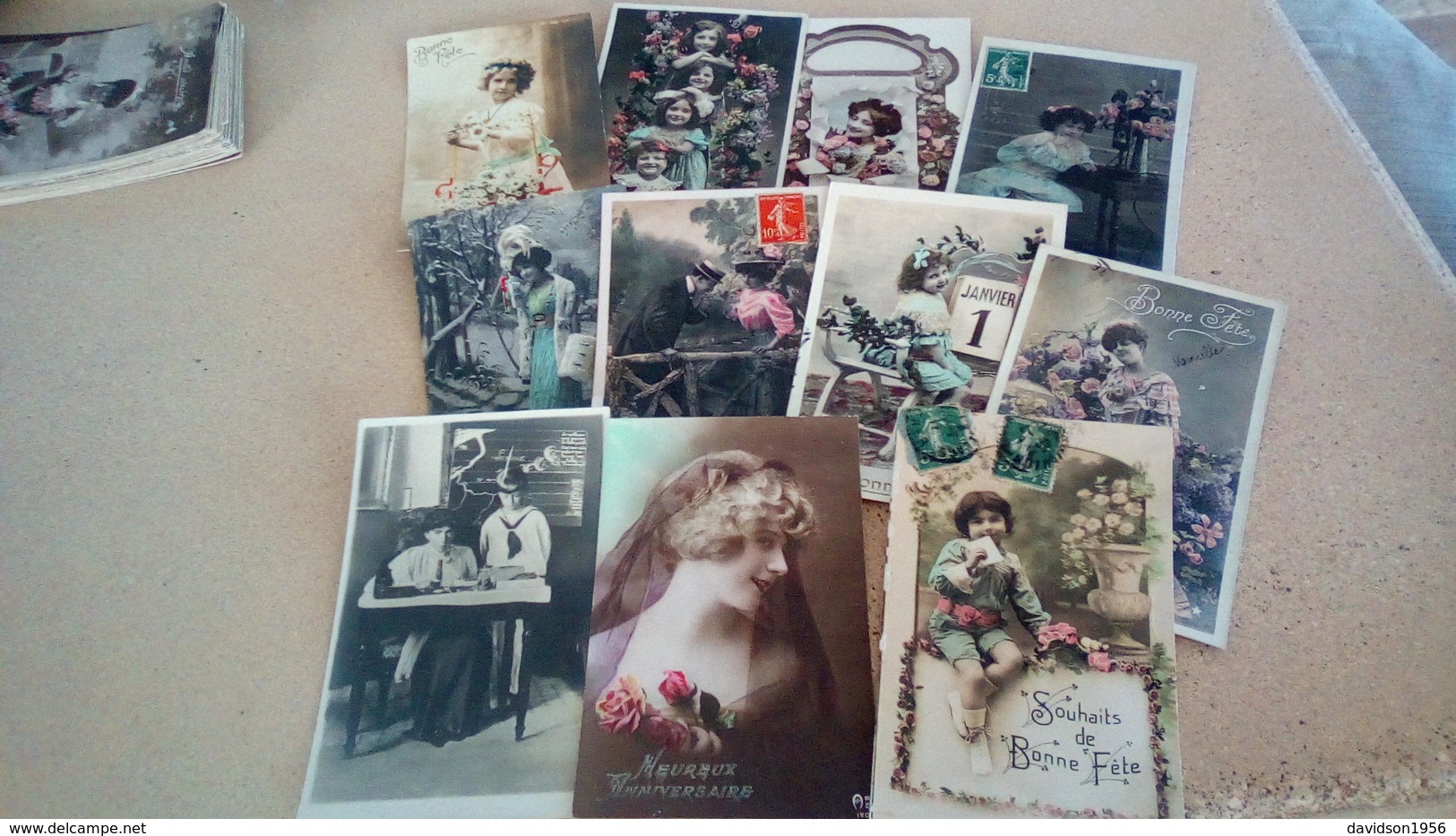 Lot De 1000 Cpa  Fantaisies , Femmes , Enfants , Bonne Année  , Fête Ect  ( Lot 2) - 500 Postcards Min.