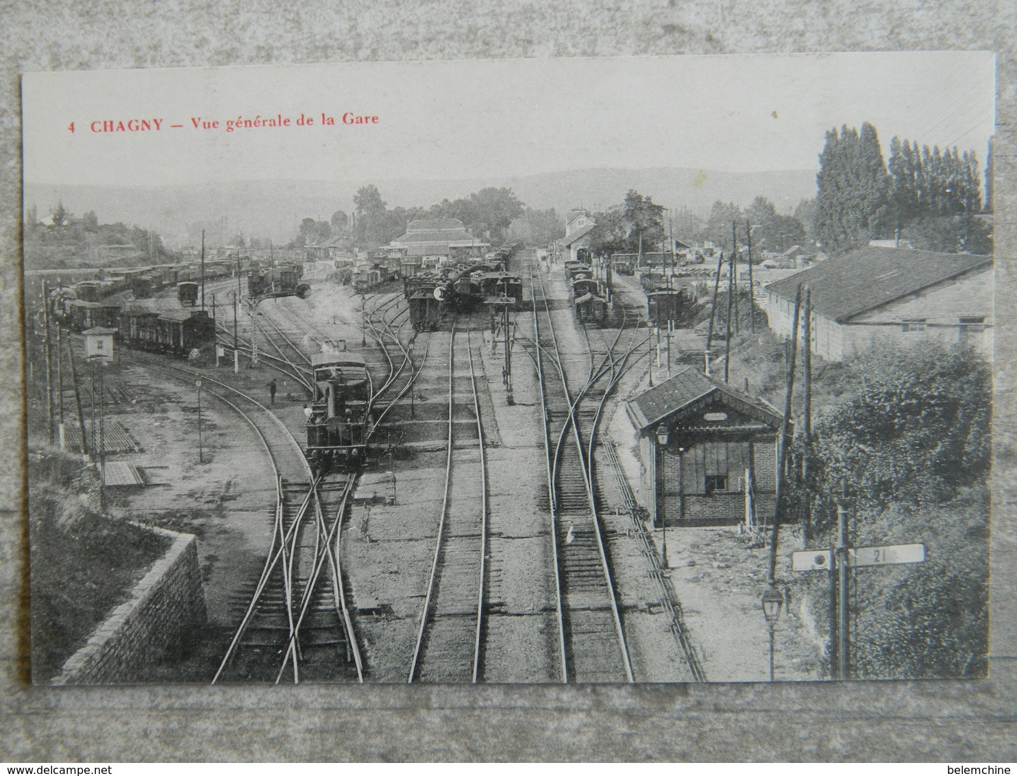 CHAGNY    VUE GENERALE DE LA GARE - Chagny