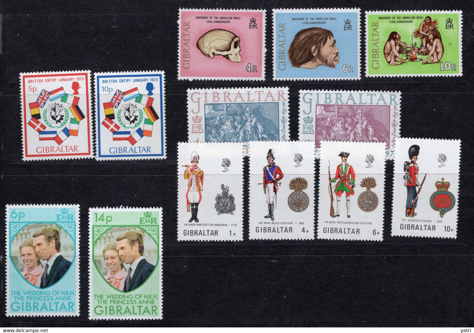 Gibilterra - 1973 - Annata Completa / Complete Year Set ** MNH / VF - Gibilterra