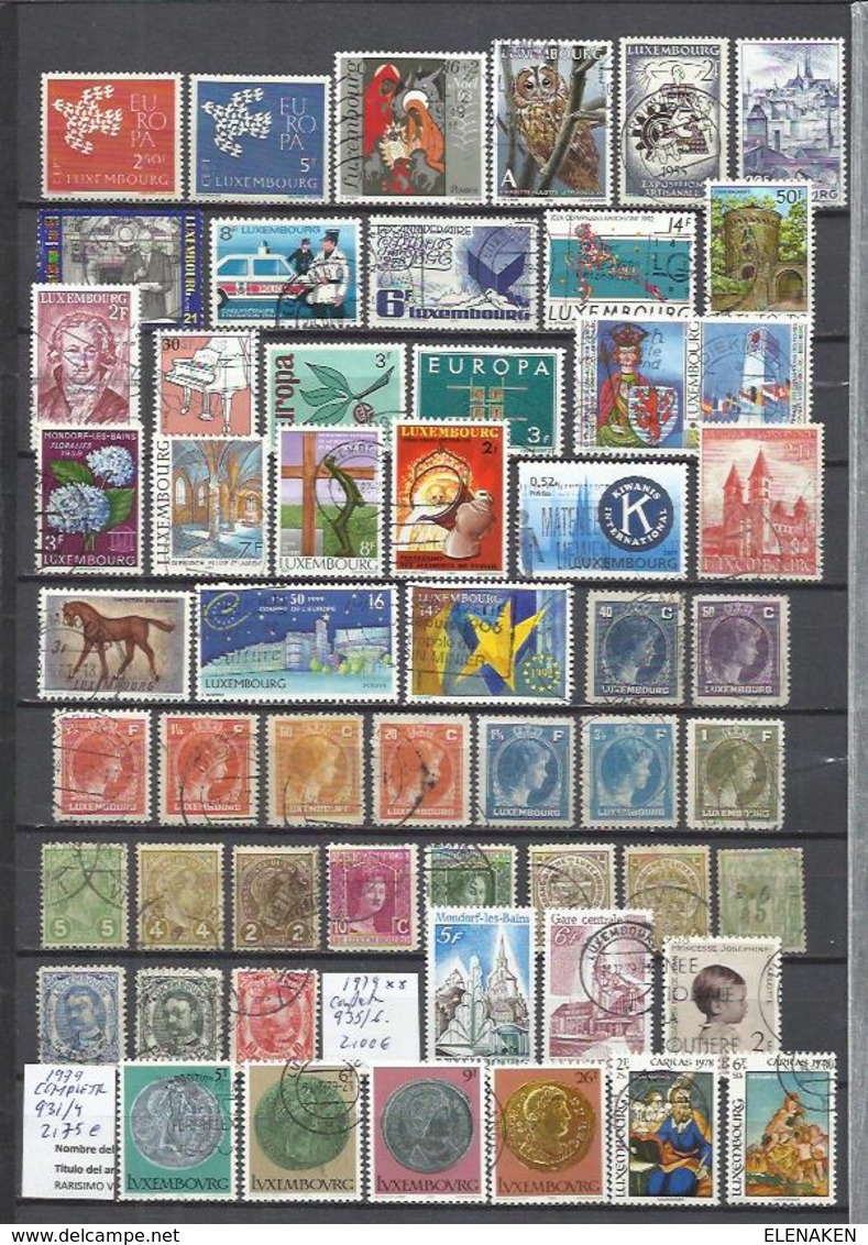G852B-SELLOS LUXEMBURGO SIN TASAR,BUENOS VALORES,VEAN ,FOTO REAL.LUXEMBOURG STAMPS WITHOUT TASAR, GOOD VALUES, SEE, REAL - Collections