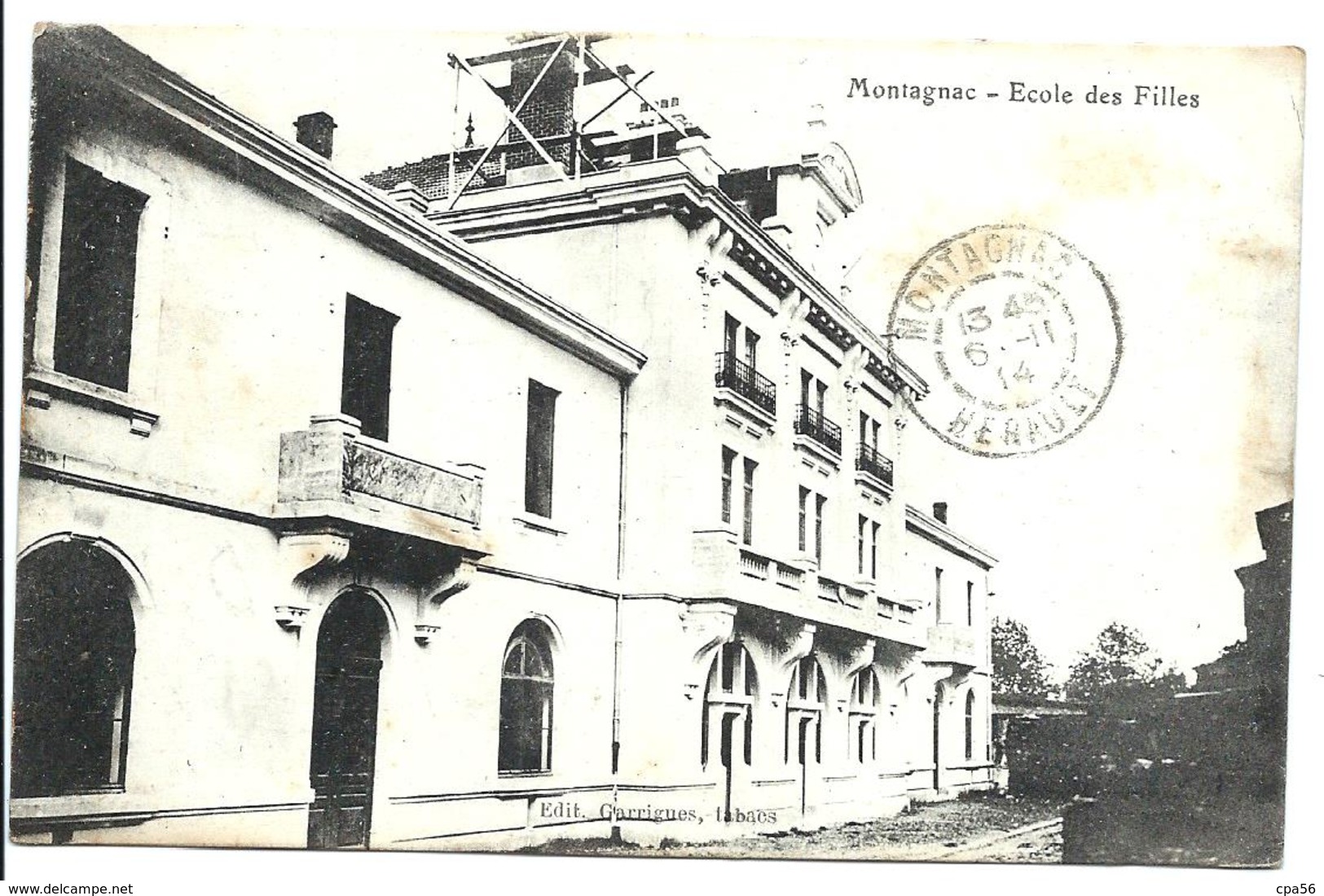 MONTAGNAC - école Des Filles (1913)  - VENTE DIRECTE - Montagnac