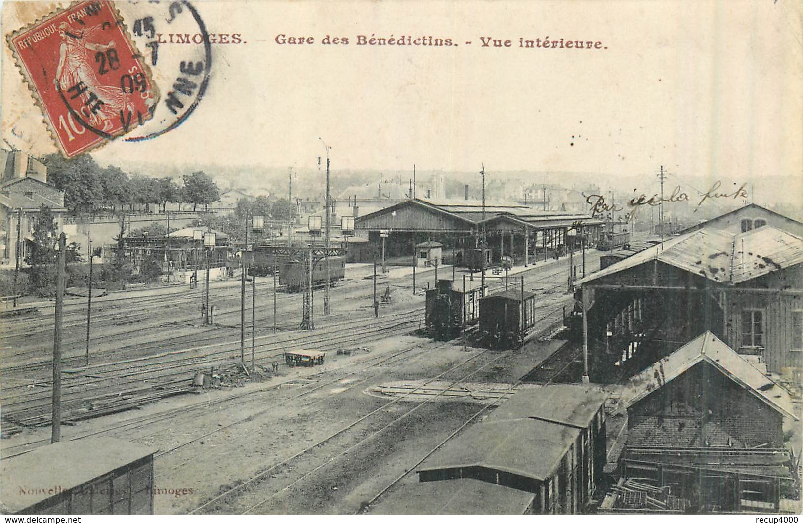 87 LIMOGES  Gare Des Bénédictins  Vue Intérieure     2scans - Limoges