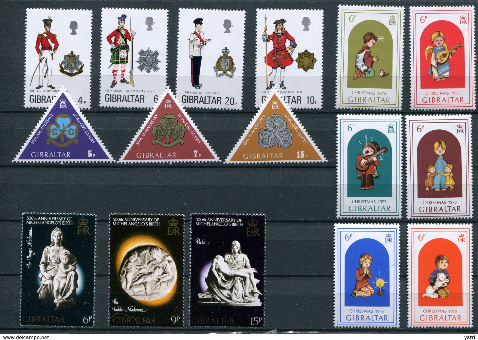 Gibilterra - 1975 - Annata Completa / Complete Year Set ** MNH / VF - Gibilterra