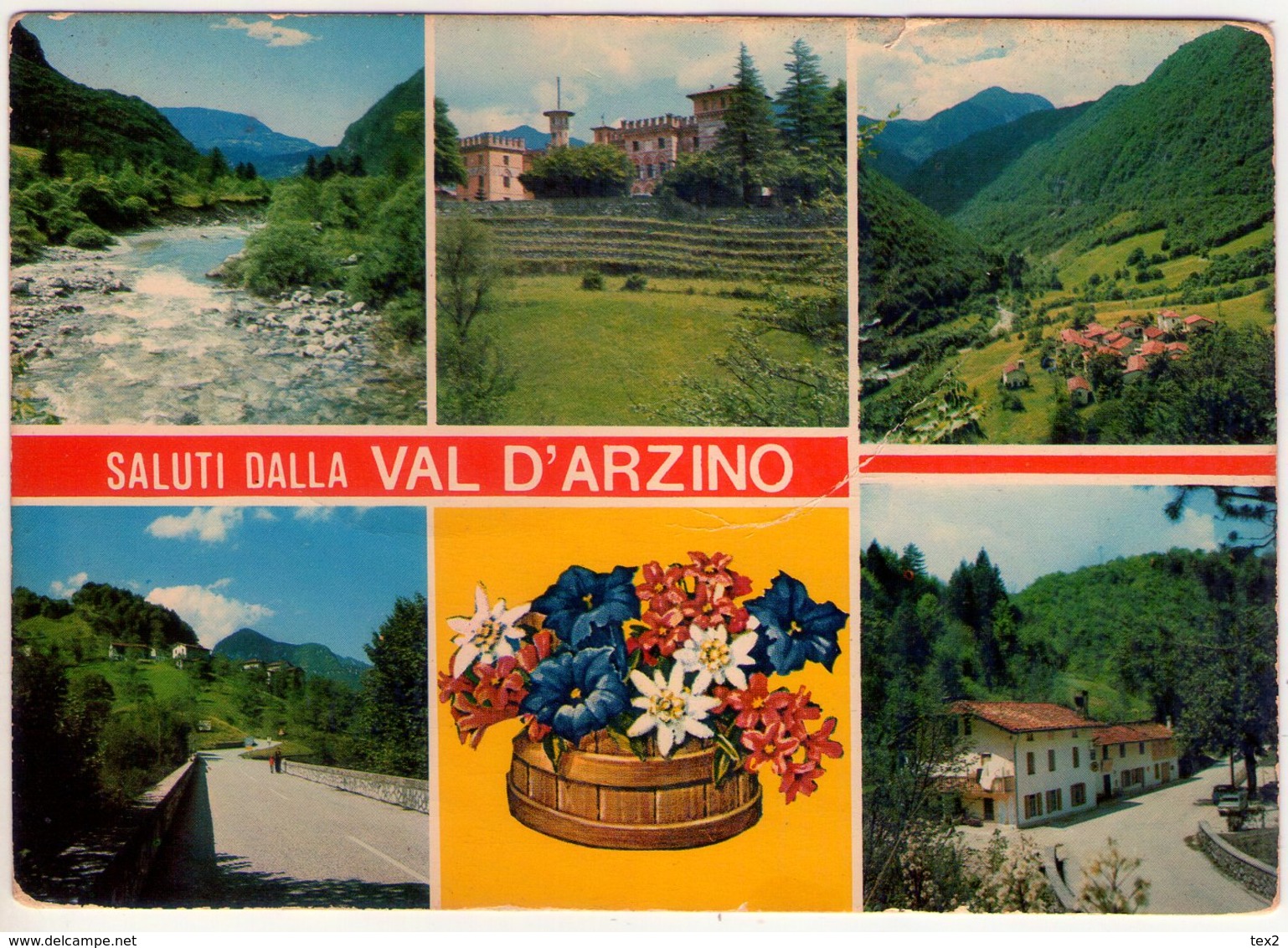 Saluti Dalla Val D'Arzino. Trattoria Lorenzini. VGB. - Pordenone