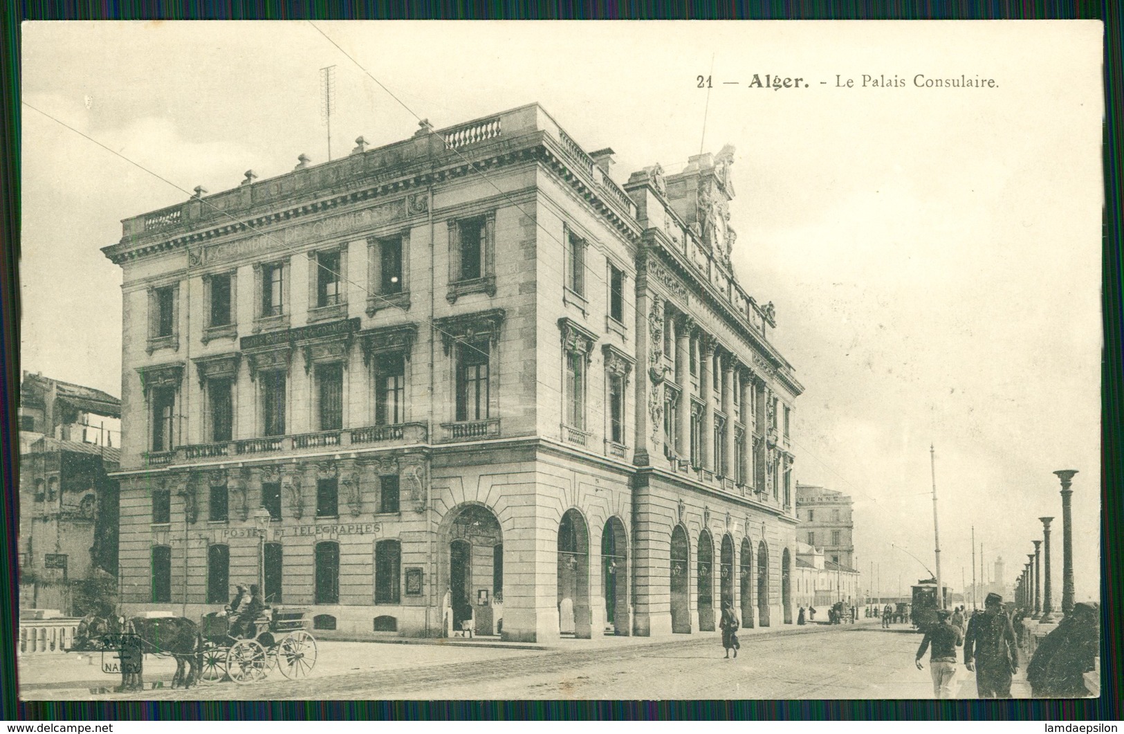 A10 ALGERIA ALGERIE CPA  ALGER - LE PALAIS CONSULAIRE - Sonstige & Ohne Zuordnung