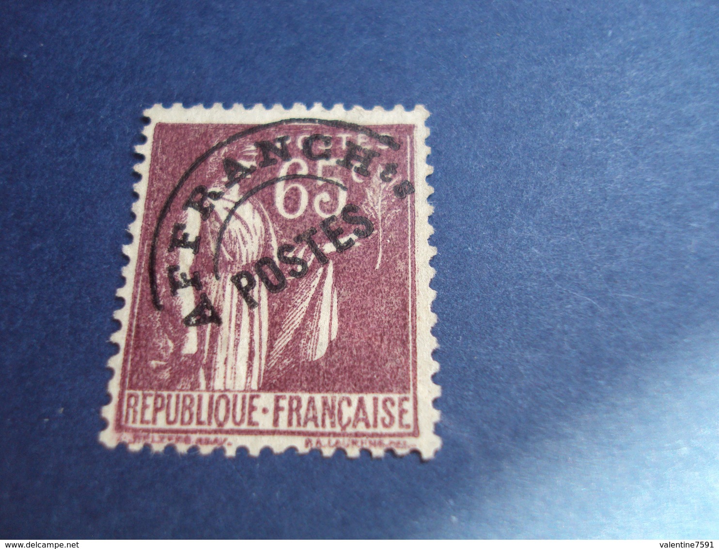 PREO- Timbre Neuf , N°   73   " 65c      " Charnière, - Sans Gomme - Cote  60 Net   10 - 1893-1947