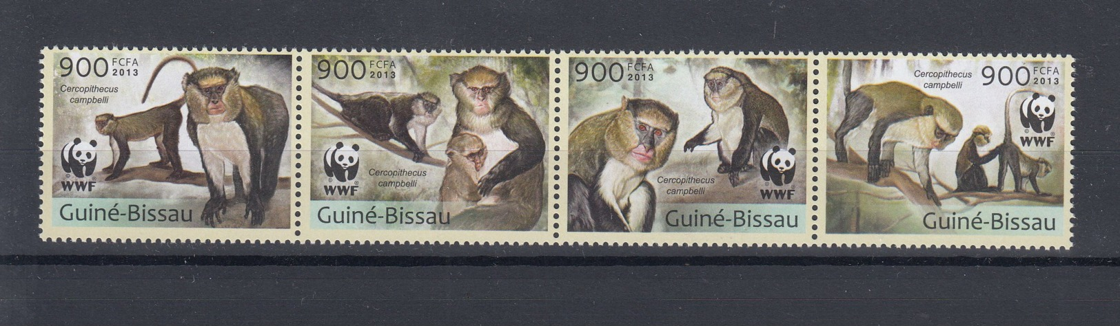 Guinea Bissau Michel Cat.No.    Mnh/** Wwf Issue Monkey - Guinea-Bissau