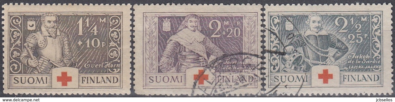 FINLANDIA 1934 Nº 176/78 USADO - Oblitérés