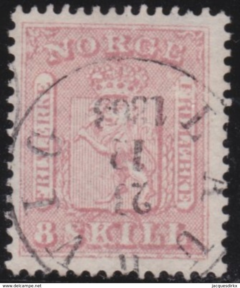 Norway    .      Yvert   9        .       O     .         Cancelled   .    /   .   Gebruikt - Used Stamps