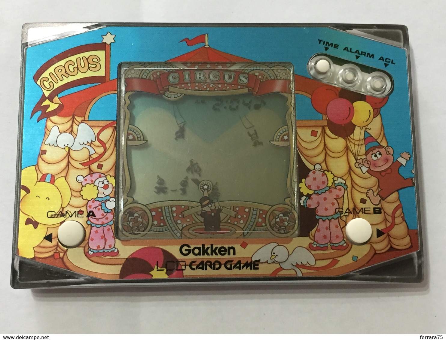 GAKKEN LCD CARD GAME CIRCUS VINTAGE MADE IN JAPAN FUNZIONANTE. - Other & Unclassified