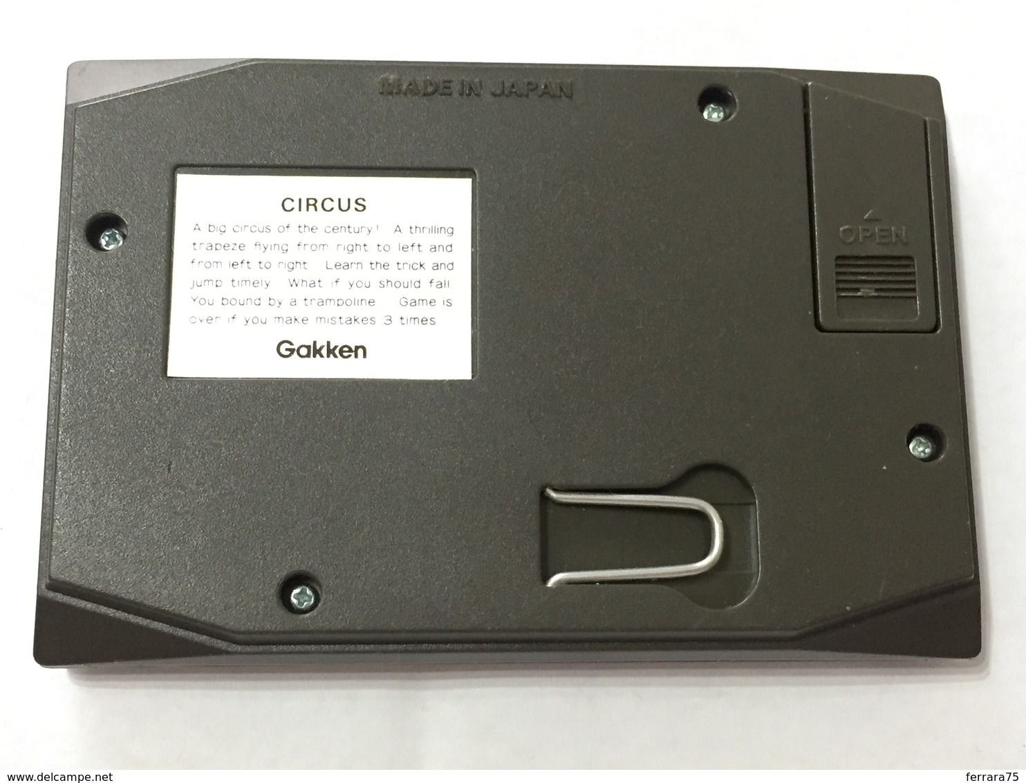 GAKKEN LCD CARD GAME CIRCUS VINTAGE MADE IN JAPAN FUNZIONANTE. - Andere & Zonder Classificatie