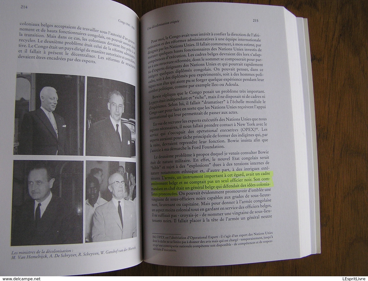 CONGO 1945 1965 La Fin du Colonie Jef Van Bilsen Histoire Politique Vie Economique Indépendance Colonie Afrique