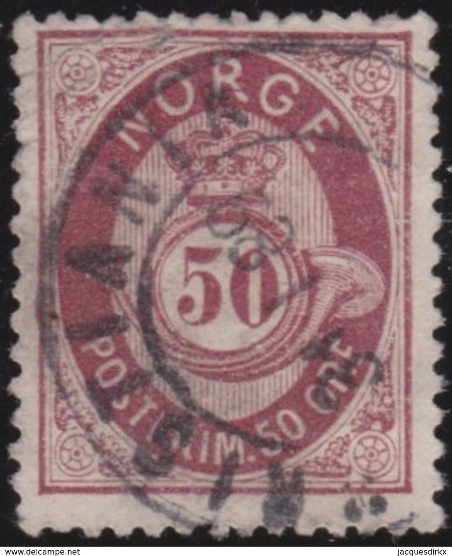 Norway    .      Yvert    30        .       O     .         Cancelled   .    /   .   Gebruikt - Used Stamps