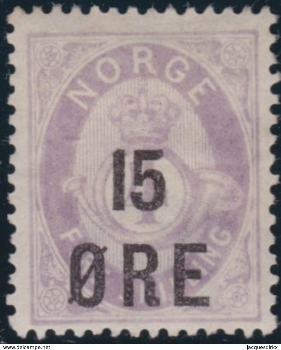 Norway    .      Yvert    58        .     *          .     Mint-hinged   .    /   .   Ongebruikt - Ongebruikt