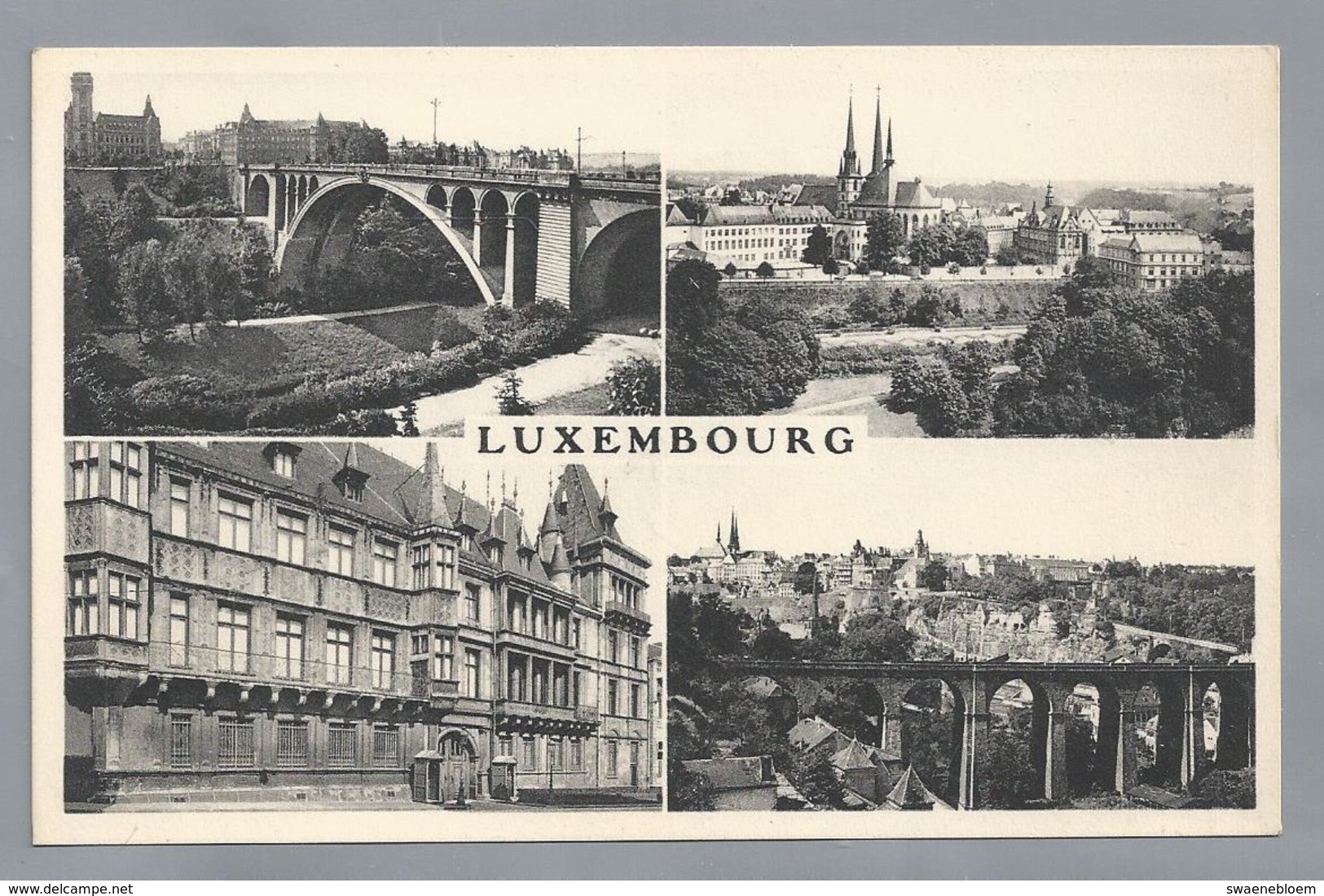 LU.- LUXEMBOURG. Vierluik. Bruggen. THILL. E.A. Schaack Luxemburg. - Luxemburg - Stad