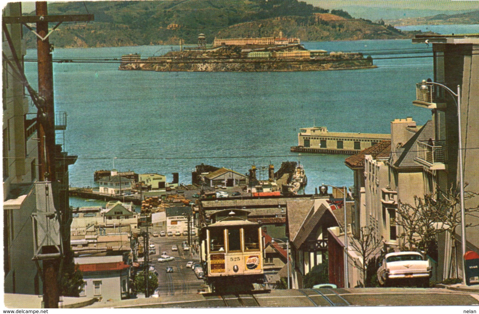 CABLE CAR ON SAN FRANCISCO HILL-1968 - San Francisco