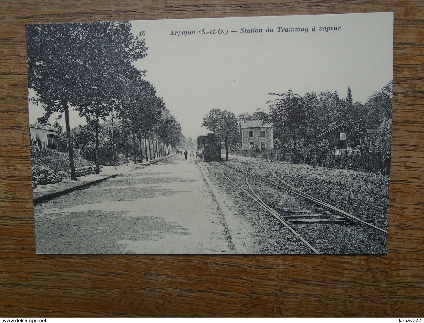 édition Cartes D'autrefois " Arpajon , Station Du Tramway à Vapeur " Carte Animée " - Arpajon