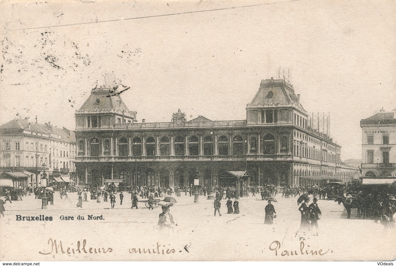 CPA - Belgique - Brussels - Bruxelles - Gare Du Nord - Transport (rail) - Stations