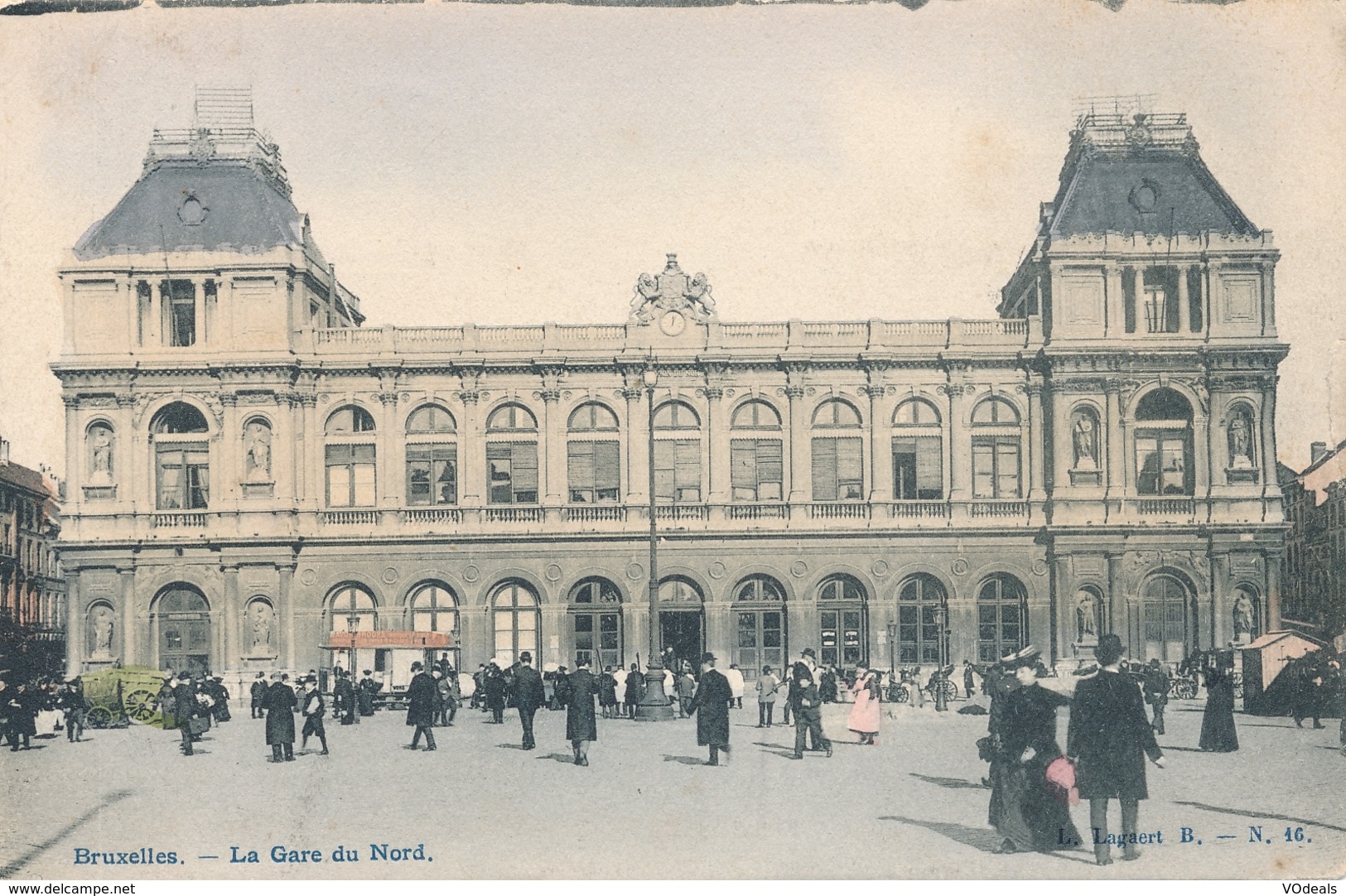 CPA - Belgique - Brussels - Bruxelles - La Gare Du Nord - Chemins De Fer, Gares