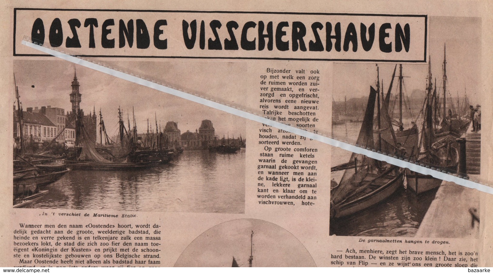 OOSTENDE VISSCHERSHAVEN ..1931.. - Zonder Classificatie