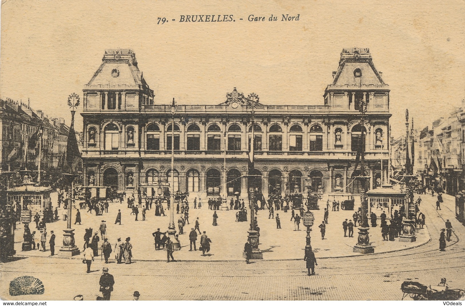 CPA - Belgique - Brussels - Bruxelles - Gare Du Nord - Transport (rail) - Stations