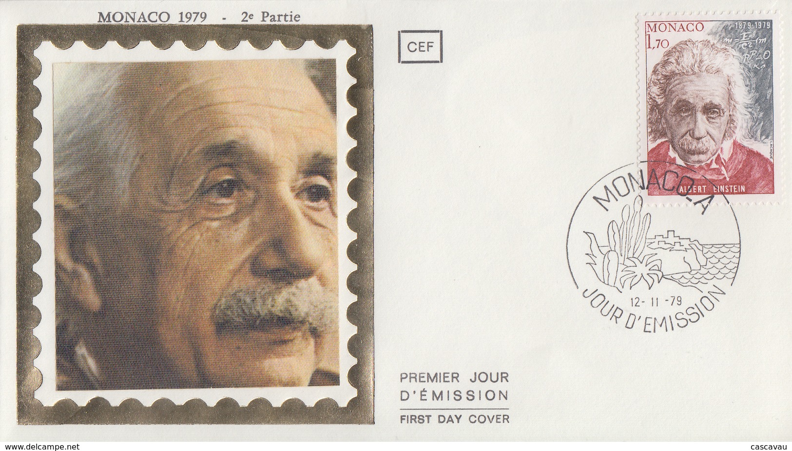 Enveloppe  FDC  1er  Jour   MONACO     Albert   EINSTEIN   1979 - Albert Einstein