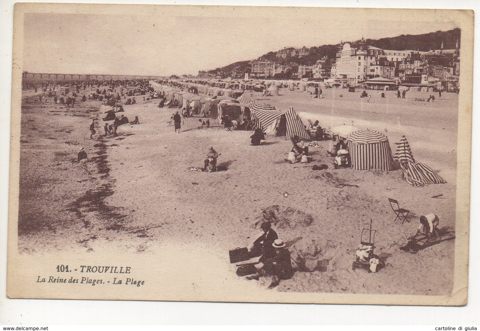 TROUVILLE - LA REINE DES PLAGES - LA PLAGE #12 A - Trouville