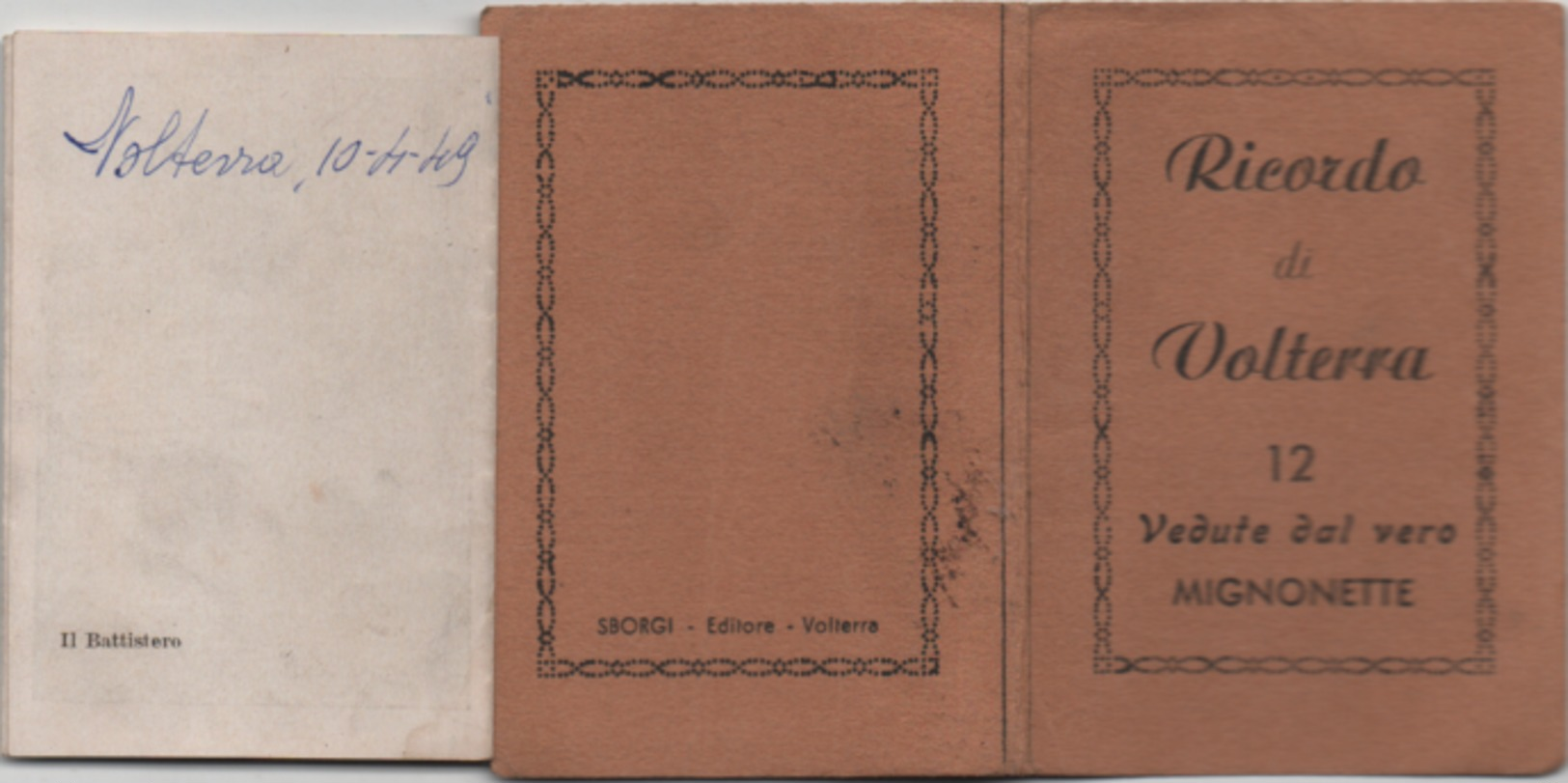 Ricordo Di Volterra (Pisa), Carnet Turistico Con 12 Vedute. Anno 1949 - Dépliants Touristiques