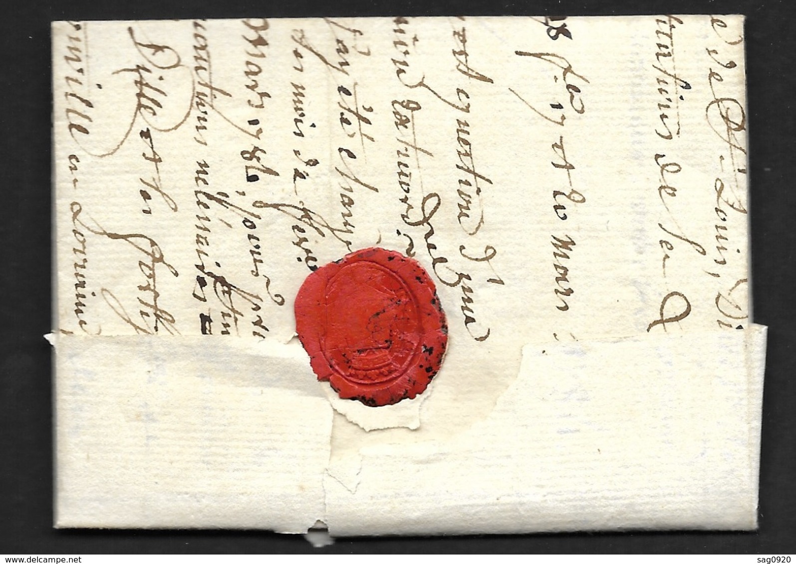 Moselle-Lettre Avec Marque METZ-1784-Pour Thionville - 1701-1800: Précurseurs XVIII