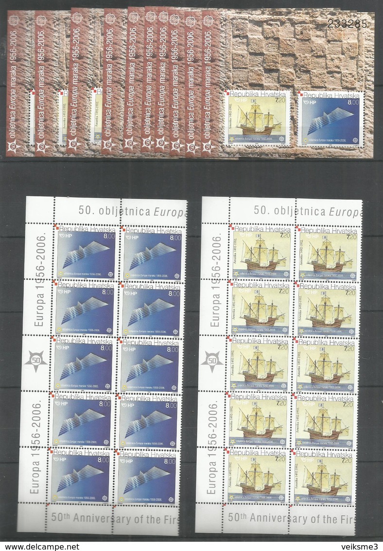 10x HORVATIA - MNH - Europa -CEPT -  Ships - 2006 - 2006