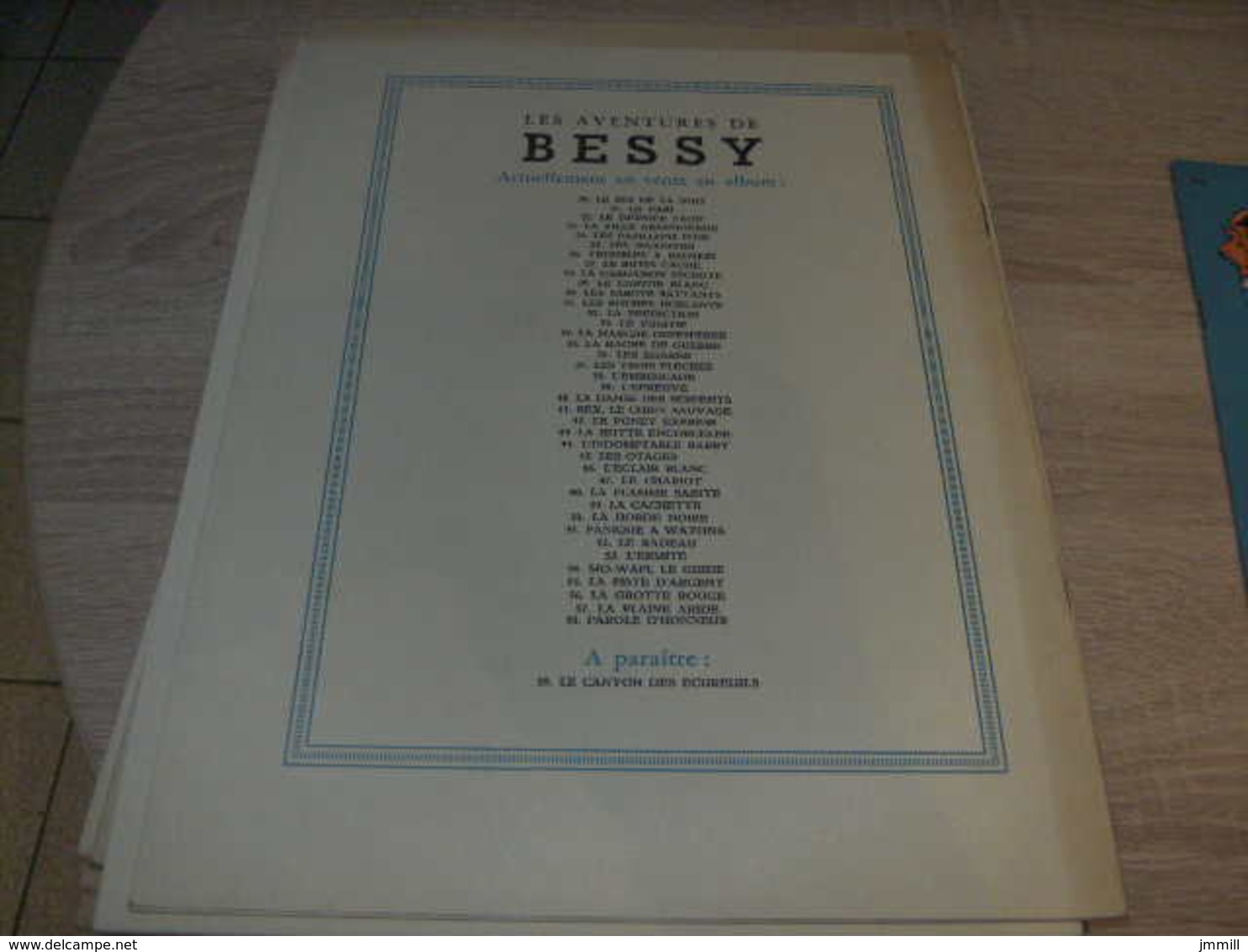 Studio Vandersteen Bessy EDITION ORIGINALE QUASI NEUVE : 58 Parole D'honneur - Bessy