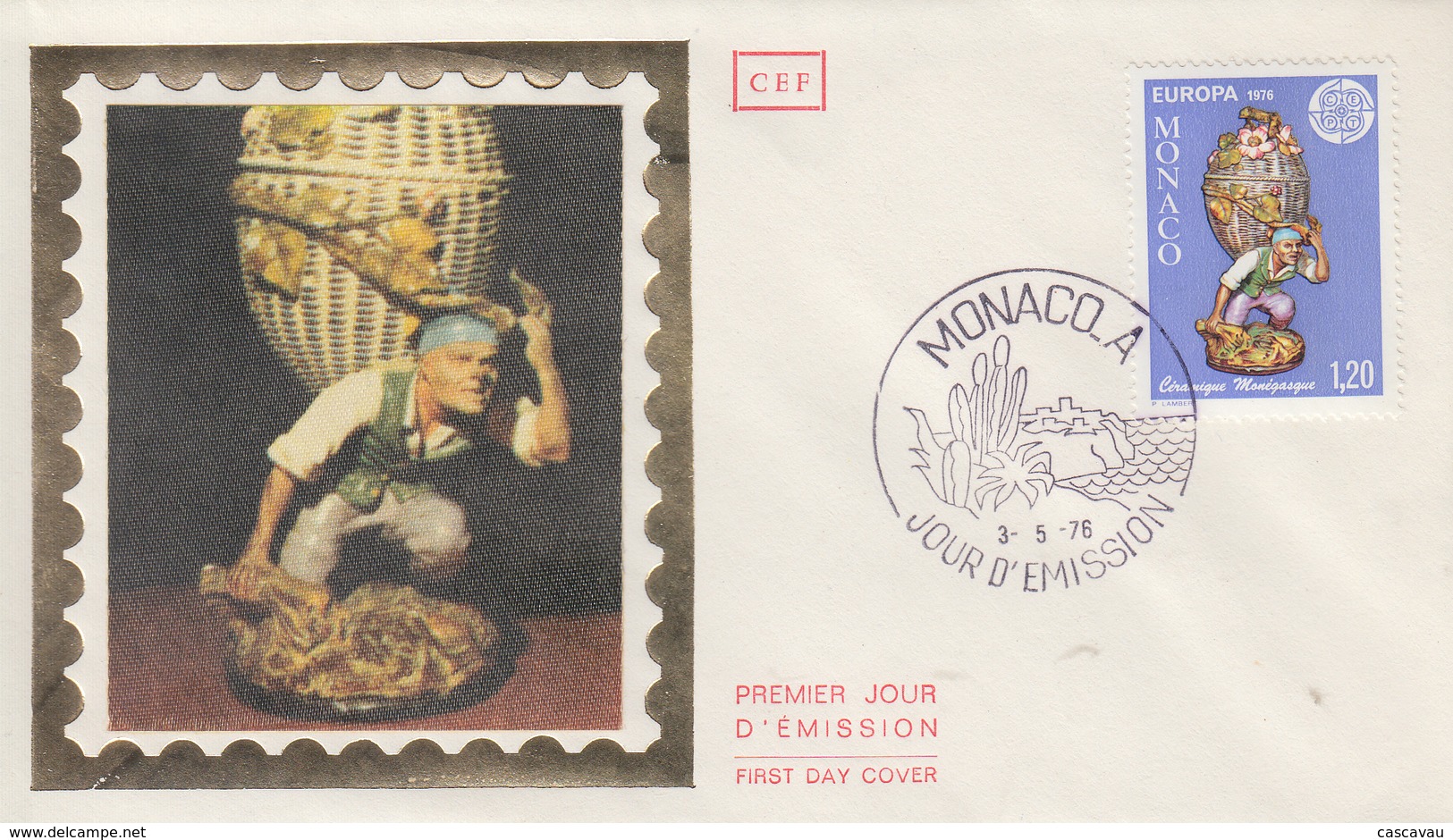 Enveloppe  FDC  1er  Jour   MONACO    EUROPA     1976 - 1976