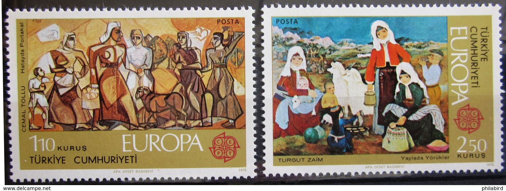 EUROPA            Année 1975         TURQUIE          N° 2123/2124             NEUF** - 1975