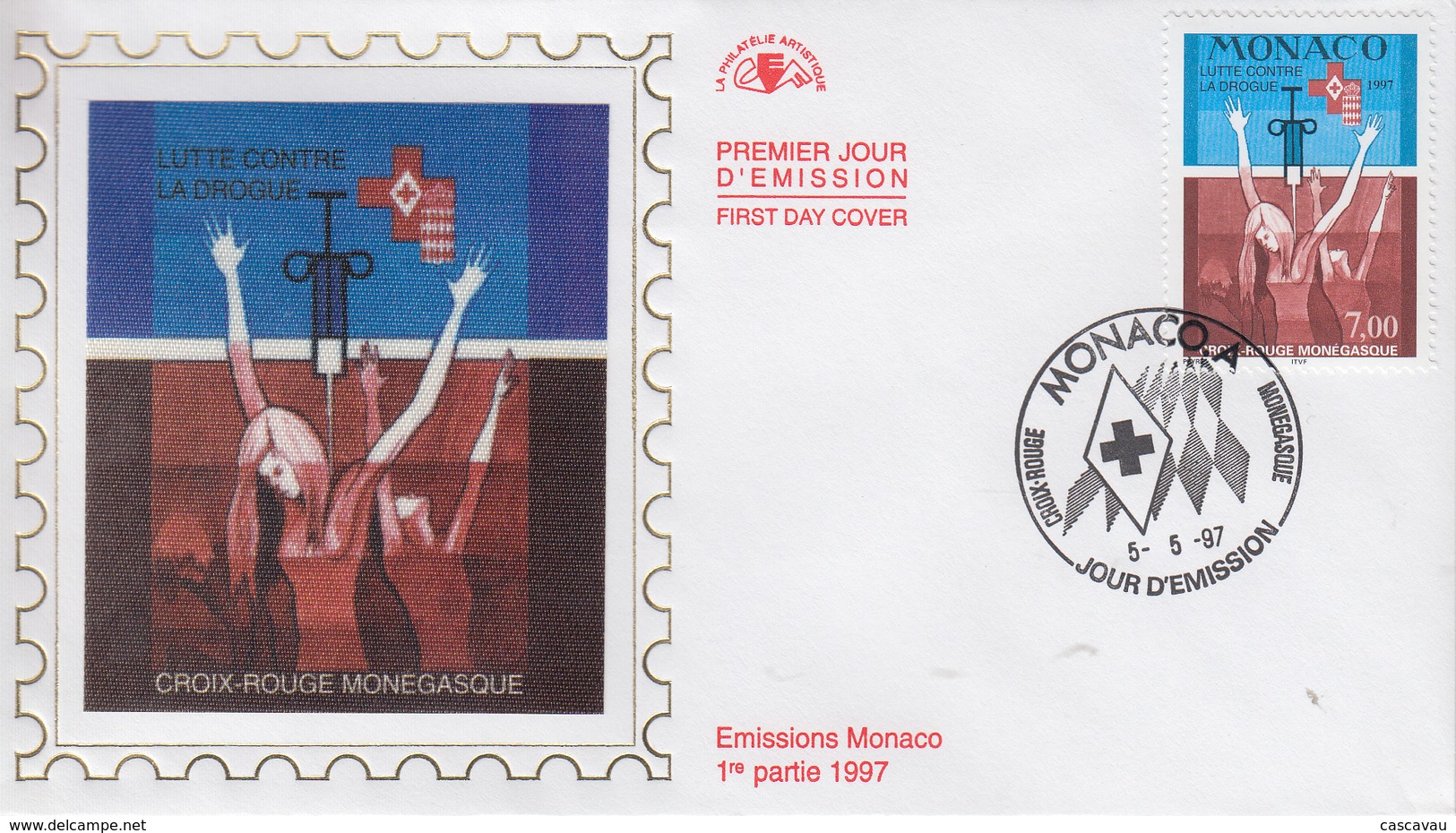 Enveloppe   FDC   1er   Jour   MONACO   Lutte  Contre  La  DROGUE   1997 - Droga