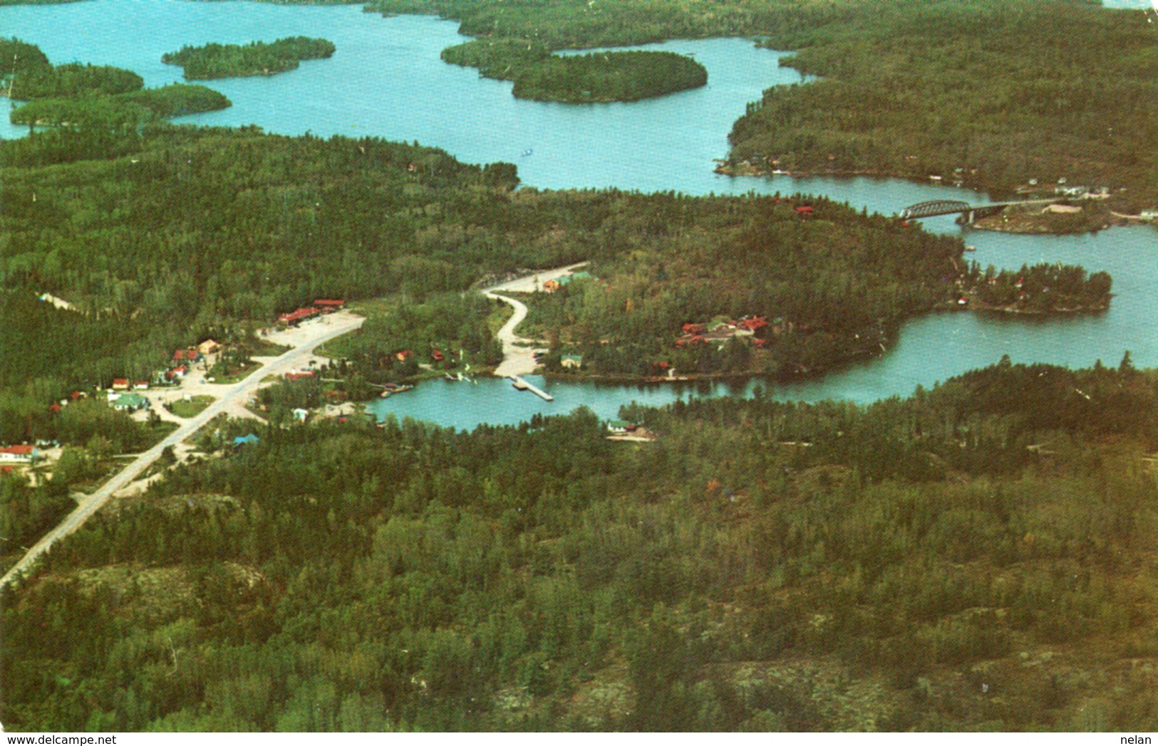 AN AERIAL VIEW OF SIOUX NARROWS ON BEAUTIFUL LAKE - Toronto